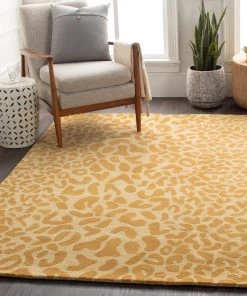 Silver Orchid Michel Hand-tufted Jungle Animal Print Oval Wool Soft Area Rug All Area Rugs And Runners