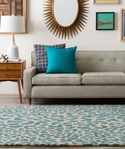 Silver Orchid All Area Rugs And Runners Michel Hand-tufted Jungle Animal Print Wool Soft Area Rug