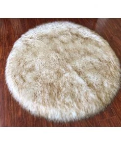 Silver Orchid Nansen Luxurious Faux Sheepskin Round Shag Soft Area Rug All Area Rugs And Runners