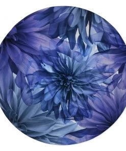 Silver Orchid Pohl Floral Violet Soft Area Rug