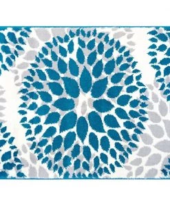 WRG Floral Gray/Grey Turquoise Blue Area Rug All Area Rugs And Runners