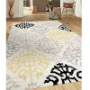 WRG All Area Rugs And Runners Cream Yellow Black Area Rugs