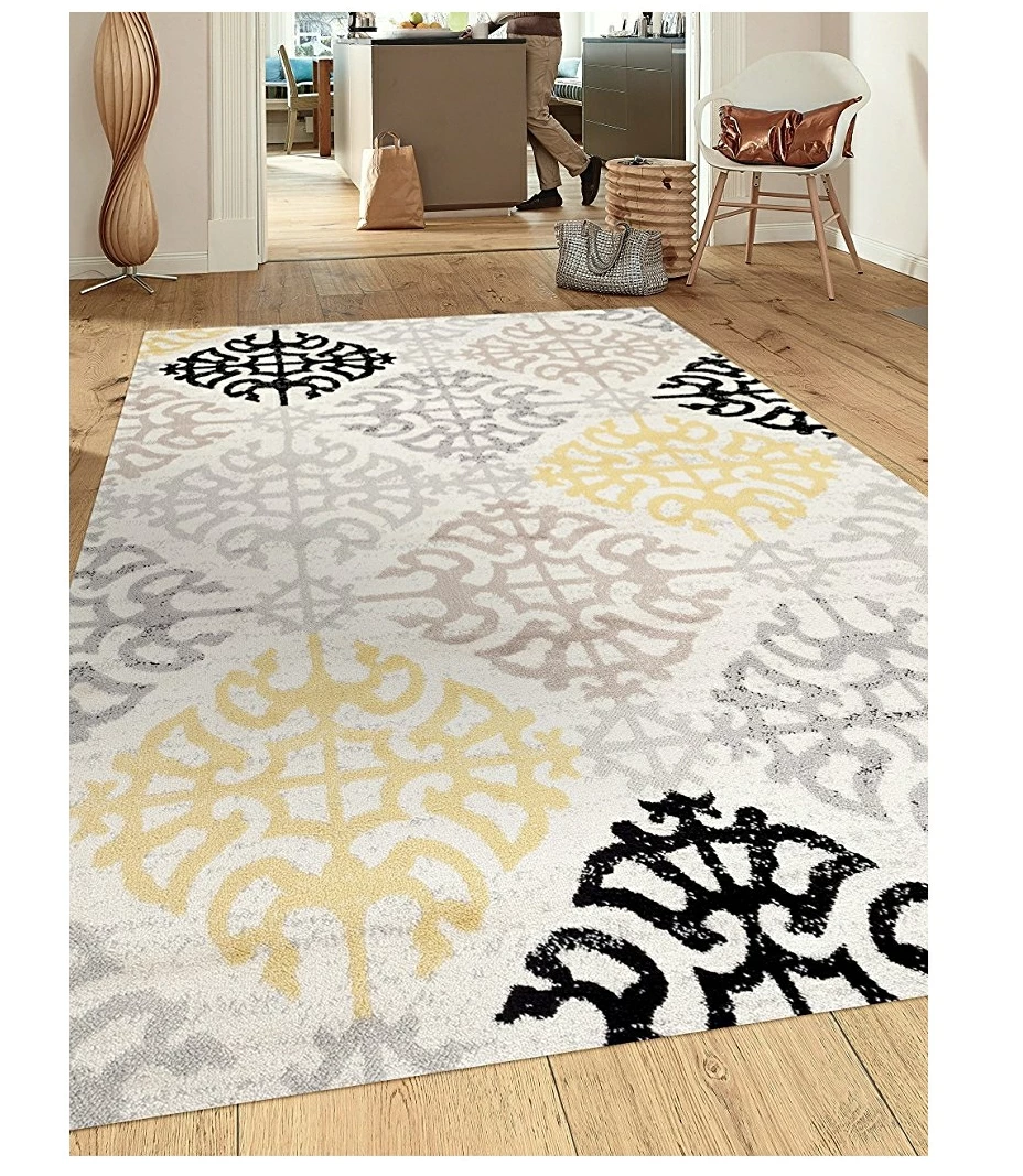 WRG All Area Rugs And Runners Cream Yellow Black Area Rugs 1 WRG All Area Rugs And Runners Cream Yellow Black Area Rugs