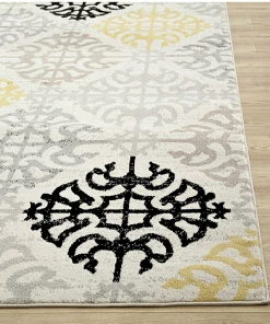 WRG All Area Rugs And Runners Cream Yellow Black Area Rugs 10 WRG All Area Rugs And Runners Cream Yellow Black Area Rugs