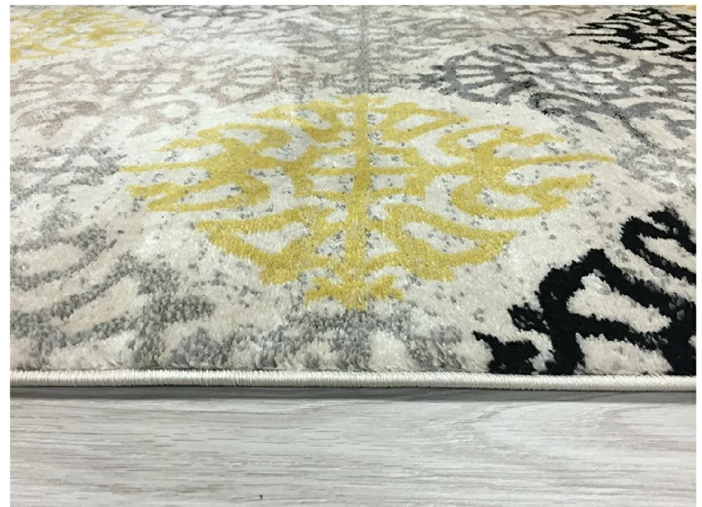 WRG All Area Rugs And Runners Cream Yellow Black Area Rugs 5 WRG All Area Rugs And Runners Cream Yellow Black Area Rugs