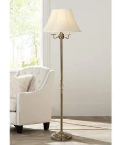 Lamp Plus Lamps Montebello 4-Light Antique Brass Traditional Floor Lamp By Regency Hill