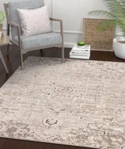 WW All Area Rugs And Runners Thea Vintage Persian Oriental Ivory Rug