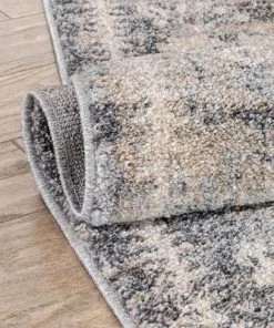 Well Woven Vintage Tribal Medallion Light Blue Area Rug