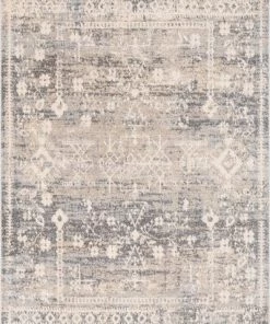 Well Woven Vintage Tribal Medallion Light Blue Area Rug