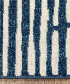 Well Woven Tribal Geometric Stripes Blue Distressed Area Soft Rug 10 Well Woven Tribal Geometric Stripes Blue Distressed Area Soft Rug