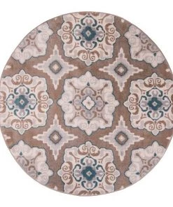 FAS Geometric Cerulean Blue Taupe Soft Area Rugs 13 FAS Geometric Cerulean Blue Taupe Soft Area Rugs