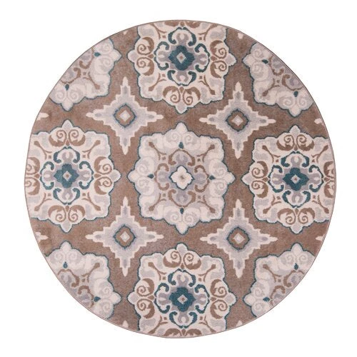 FAS Geometric Cerulean Blue Taupe Soft Area Rugs 7 FAS Geometric Cerulean Blue Taupe Soft Area Rugs