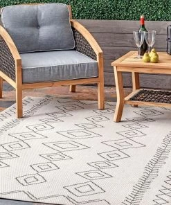 NL Moroccan Tribal Accent Indoor/Outdoor Area Rugs - Durable/Easy Maintenance All Area Rugs And Runners