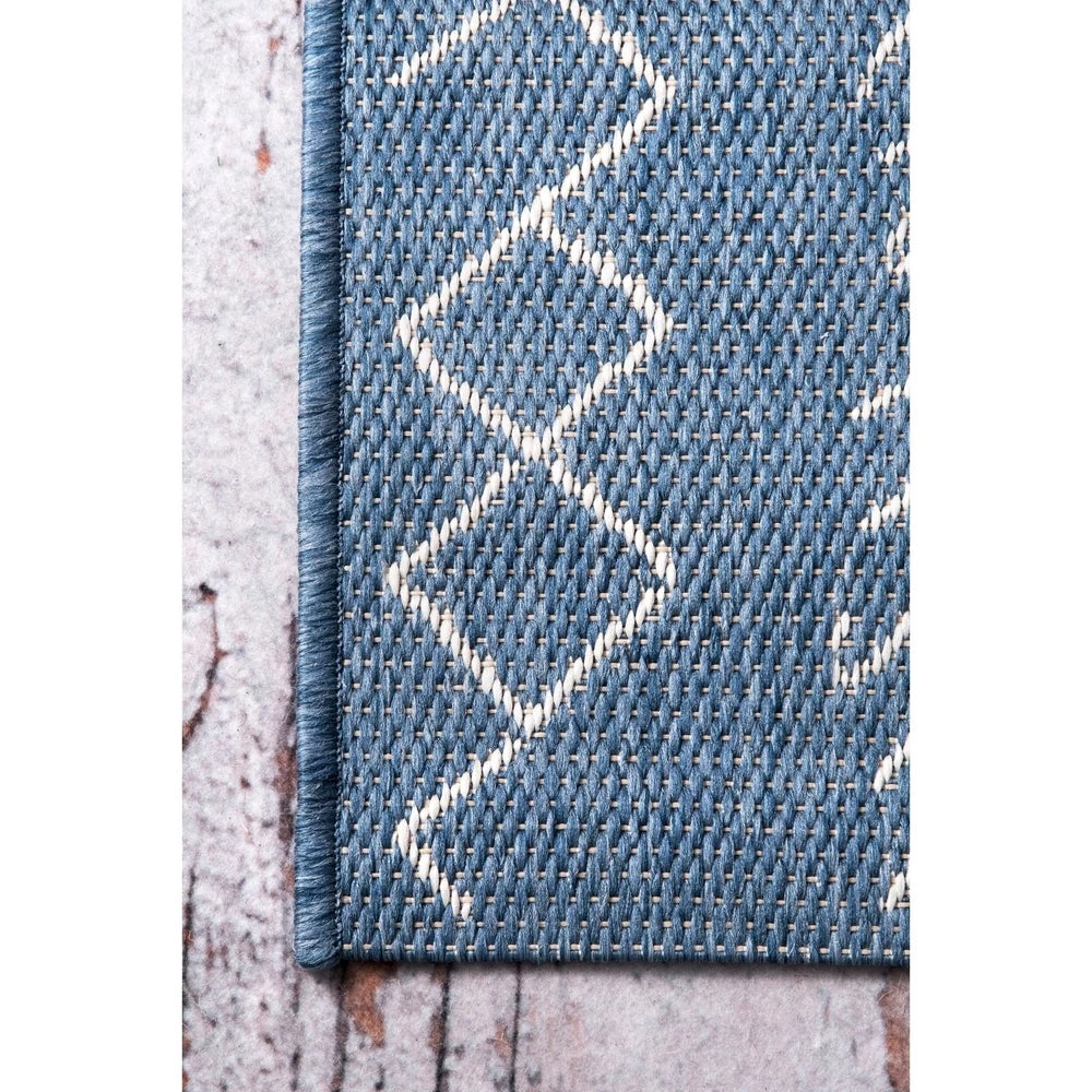 NL Moroccan Tribal Accent Blue Indoor/Outdoor Area Rugs - Durable/Easy Maintenance All Area Rugs And Runners 3 NL Moroccan Tribal Accent Blue Indoor/Outdoor Area Rugs - Durable/Easy Maintenance All Area Rugs And Runners