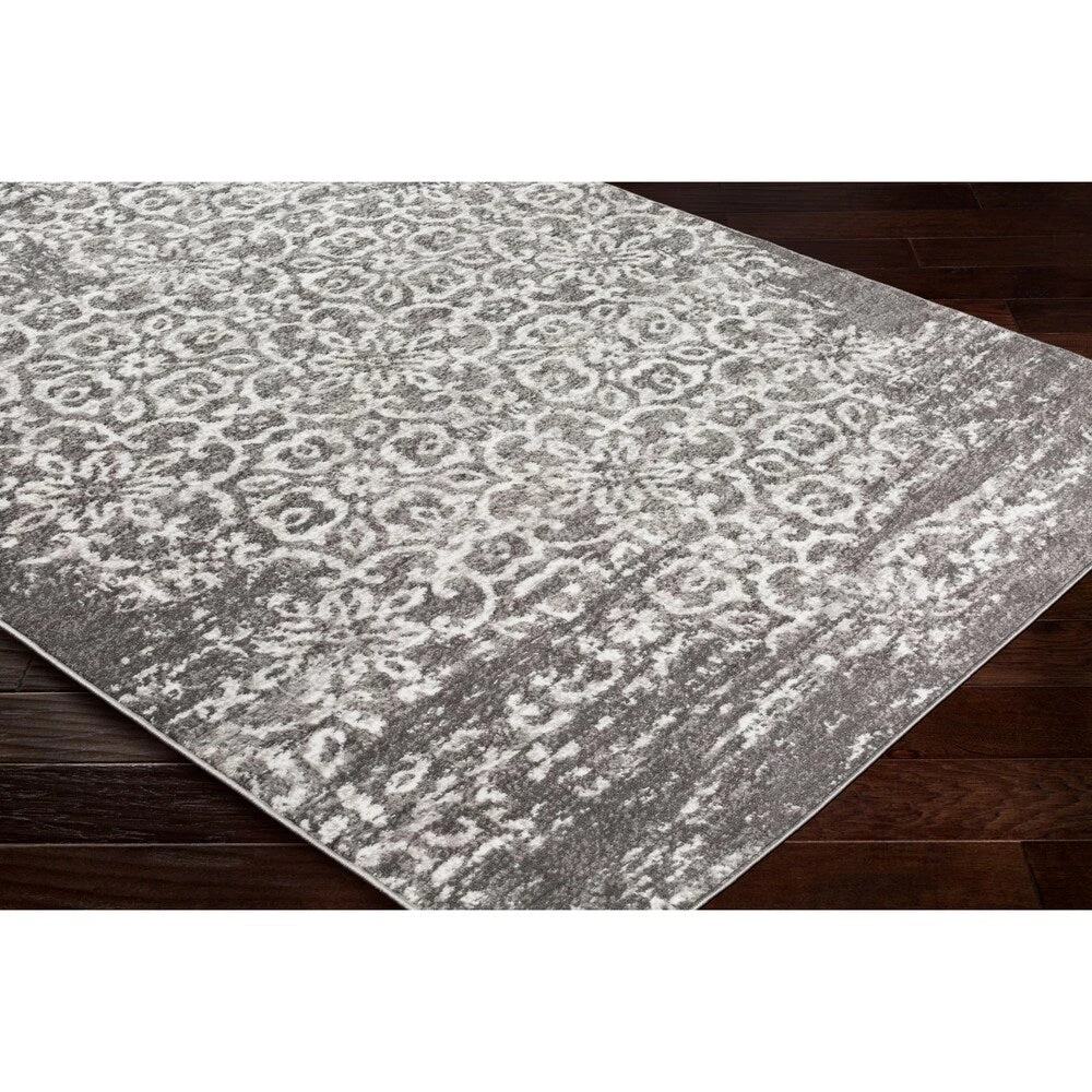 Tours Blue And Gray Damask Distressed Dark Grey Ivory Area Rug 8 Tours Blue And Gray Damask Distressed Dark Grey Ivory Area Rug