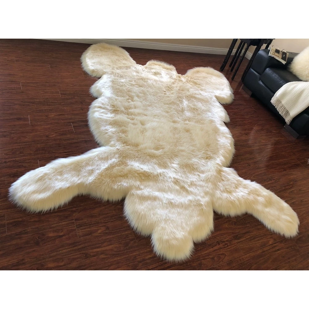 Silver Orchid All Area Rugs And Runners Spangsfeldt Luxurious Faux Bearskin Pelt Shag Soft Area Rug 14 Silver Orchid All Area Rugs And Runners Spangsfeldt Luxurious Faux Bearskin Pelt Shag Soft Area Rug