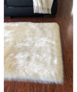 Silver Orchid Nansen Luxurious Faux Sheepskin Shag Soft Area Rug All Area Rugs And Runners