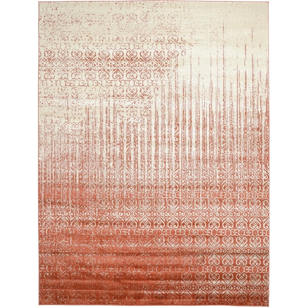 FAS Modern Distressed Red Soft Area Rug 4 FAS Modern Distressed Red Soft Area Rug