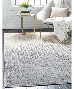 FAS All Area Rugs And Runners Modern Distressed Grey Soft Area Rug
