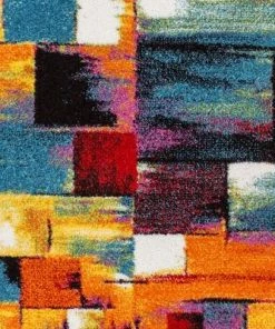 Well Woven Multi Modern Abstract Bright Soft Rug