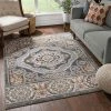 Well Woven Bohemian Aztec Tribal Grey Flatweave High-Low Soft Area Rug All Area Rugs And Runners