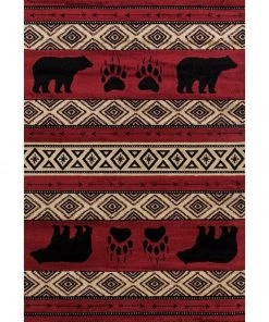 Westfield Home Hollyhock Bear Stamp Area Rug All Area Rugs And Runners