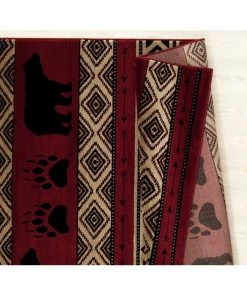 Westfield Home Hollyhock Bear Stamp Area Rug All Area Rugs And Runners