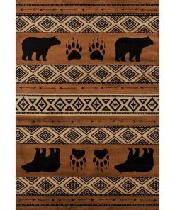 Westfield Home Hollyhock Bear Stamp Area Rug All Area Rugs And Runners