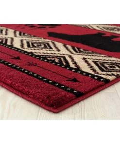 Westfield Home Hollyhock Bear Stamp Area Rug All Area Rugs And Runners