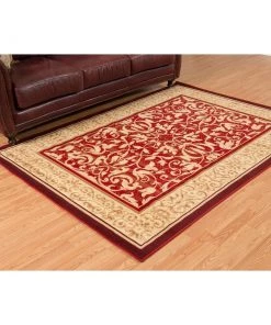 Domani Globe Distressed Landscape Soft Area Rug