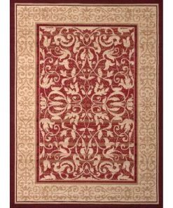 Domani Globe Distressed Landscape Soft Area Rug