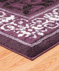 Domani Globe Distressed Landscape Soft Area Rug