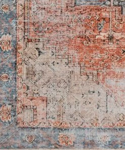 Artistic Weavers Rose Vintage Medallion Machine Washable Area Soft Rug