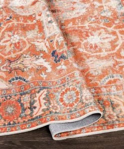 Artistic Weavers All Area Rugs And Runners Orange Grey Persian Machine Washable Area Soft Rug