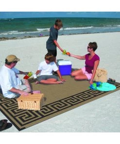FAS Reversible Indoor/Outdoor Rug/Mat With Carry Strap - 9 X 12 Size