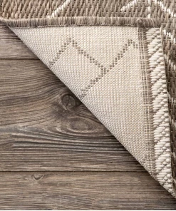 NL All Area Rugs And Runners Moroccan Tribal Accent Light Brown Indoor/Outdoor Area Rugs - Durable/Easy Maintenance