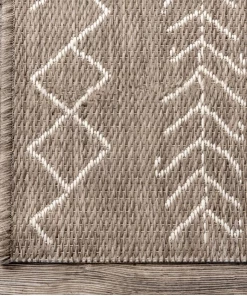 NL All Area Rugs And Runners Moroccan Tribal Accent Light Brown Indoor/Outdoor Area Rugs - Durable/Easy Maintenance