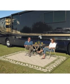 FAS Reversible Indoor/Outdoor Rug/Mat With Carry Strap - 9 X 12 Size