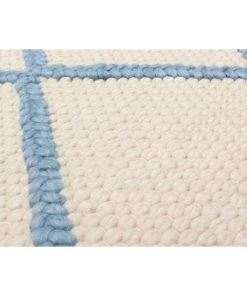 Ecarpetgallery All Area Rugs And Runners Braided Weave Diamond Cream Wool Soft Rug