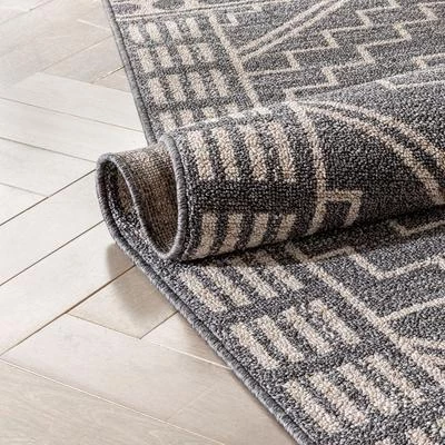 Well Woven All Area Rugs And Runners Tribal Geometric Pattern Charcoal Kim-Style Soft Area Rug 5 Well Woven All Area Rugs And Runners Tribal Geometric Pattern Charcoal Kim-Style Soft Area Rug