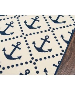 Momeni Baja Anchors Indoor Outdoor Rug Ivory