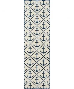Momeni Baja Anchors Indoor Outdoor Rug Ivory