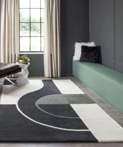 Momeni Delhi Hand Tufted Wool Contemporary Geometric Soft Area Rug - Charcoal All Area Rugs And Runners
