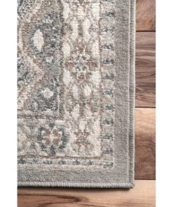 NL Transitional Panel Bordered Beige Soft Area Rug All Area Rugs And Runners
