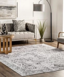 NuLOOM All Area Rugs And Runners Bess Persian Vintage Machine Washable Area Rug