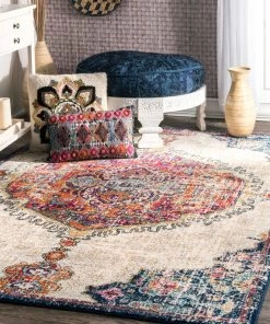 NL Multi-color Medallion Soft Area Rug All Area Rugs And Runners