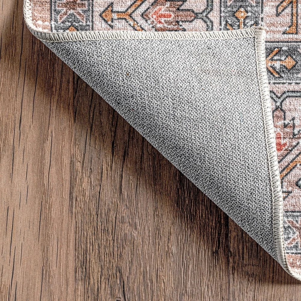 NuLOOM All Area Rugs And Runners Finley Machine Washable Vintage Distressed Area Rug 16 NuLOOM All Area Rugs And Runners Finley Machine Washable Vintage Distressed Area Rug