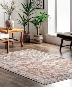 NuLOOM All Area Rugs And Runners Finley Machine Washable Vintage Distressed Area Rug 31 NuLOOM All Area Rugs And Runners Finley Machine Washable Vintage Distressed Area Rug