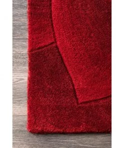 NL Premium Handmade Red Floral Wool Soft Area Rugs 11 NL Premium Handmade Red Floral Wool Soft Area Rugs