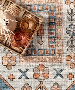 NuLOOM Heidy Vintage Traditional Machine Washable Area Rug All Area Rugs And Runners